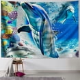 thumbnail image 1 of Orinice Dolphin Tapestry Wall Hanging Unique Style Graphic Tapestries Home Wall Decor Art for Living Room Bedroom Apartment Farmhouse Dorm 50x40inch, 1 of 6