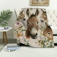 thumbnail image 1 of Orinice Donkey Blankets Gifts for Adult Kids,   Donkey Throw Blanket, Birthday Gifts for Boys Girls, Donkey Decor for Sofa Couch Bed Living Room Soft Warm Lightweight Cozy   50x60in, 1 of 6