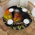 thumbnail image 1 of Orinice Dragon Eye Round Table Cover Stain Resistant Washable Indoor Outdoor Tablecloth Kitchen Dining Wedding Parties Waterproof 100% Polyester Fiber 38-42, 1 of 8