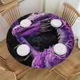 thumbnail image 1 of Orinice Dragon Round Table Cover Stain Resistant Washable Indoor Outdoor Tablecloth Kitchen Dining Wedding Parties Table Cloth 100% Polyester Fiber 46-50, 1 of 8