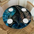 thumbnail image 1 of Orinice Dragon Wings Round Table Cover Stain Resistant Washable Indoor Outdoor Tablecloth Kitchen Dining Wedding Parties Table Cloth 100% Polyester Fiber 46-50, 1 of 8