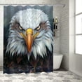 thumbnail image 1 of Orinice Eagle Bathroom Decor Set Colorful Luxurious Graphic Print Polyester Fabric Shower Curtain with Hooks 60x72, 1 of 7