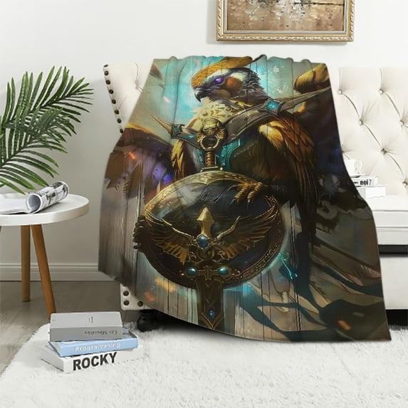 Orinice Eagle Blanket Anti Pilling Throw Blankets Cozy Durable Blankets for Office Couch Cinema Gifts Quality Washable 50x60in