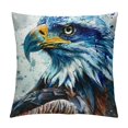 thumbnail image 1 of Orinice Eagle Graphic Decorative Cushion Throw Pillow Cover for Home Couch Bed Sofa, Soft and Durable 1PC 22x22in, 1 of 5