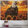 thumbnail image 1 of Orinice Eagle Sunflowers Sunset Tapestry Wall Hanging Unique Style for Home Decor Art Living Room Bedroom Apartment Farmhouse Dorm 40x30inch, 1 of 6