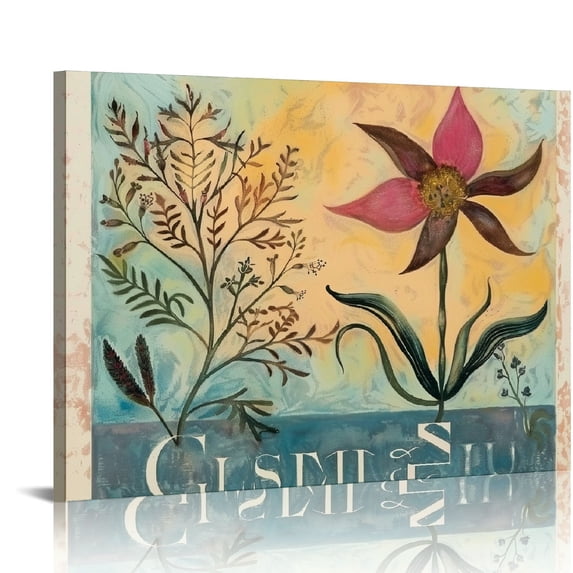 Orinice Eclectic Gallery Wall Art Abstract Matisse Poster Flower Market Prints, Minimalist Wall Decor Canvas Paintings, Trendy Aesthetic Room Decor for Bathroom, Bedroom, Living Room, Office 20x16in