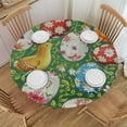 thumbnail image 1 of Orinice Eggs Round Table Cover Stain Resistant Washable Indoor Outdoor Tablecloth Kitchen Dining Wedding Parties Picnic Camping 100% Polyester Fiber 42-46, 1 of 8