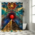 thumbnail image 1 of Orinice Egyptian Art Bathroom Decor Set with Hooks, Colorful Luxurious Graphic Print Polyester Fabric Shower Curtain, Chic Modern Design 69x72, 1 of 7