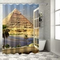 thumbnail image 1 of Orinice Egyptian Art Bathroom Decor Set with Hooks, Vibrant Graphic Print Polyester Fabric Shower Curtain for Home Bathroom Decoration 36x72, 1 of 7