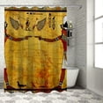 thumbnail image 1 of Orinice Egyptian Men Bathroom Decor Set Colorful Luxurious Graphic Print Polyester Fabric Fashion Shower Curtain with Hooks 60x72, 1 of 7