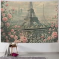 thumbnail image 1 of Orinice Eiffel Tower Roses Art Nouveau Tapestry Wall Hanging Unique Style for Home Wall Decor - Bedroom Living Room Dorm 40x30inch, 1 of 6