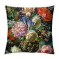 thumbnail image 1 of Orinice Elegant Decorative Velvet Floral Pillow Cover Double Sides Flower Pillowcases  (LC-870) White, 1 of 5