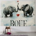thumbnail image 1 of Orinice Elephants Heart Cute and Funny Tapestry Wall Hanging Unique Style Home Decor for Living Room Bedroom Apartment Farmhouse Dorm 40x60inch, 1 of 6