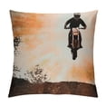 thumbnail image 1 of Orinice Extreme Sports Graphic Decorative Throw Pillow Cover for Home Couch Living Room Bed Sofa - Short Plush Material - Invisible Zipper Design - Double-Sided Printing - 1PC 18x18in, 1 of 5