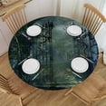 thumbnail image 1 of Orinice Fantasy Gate Light Round Table Cover Stain Resistant Washable Indoor Outdoor Tablecloth Kitchen Dining Wedding Parties Outdoor Fitted 100% Polyester Fiber 31-35, 1 of 8