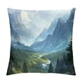 thumbnail image 1 of Orinice Fantasy Landscape Graphic Decorative Pillow Cover for Home 18x18in, 1 of 5
