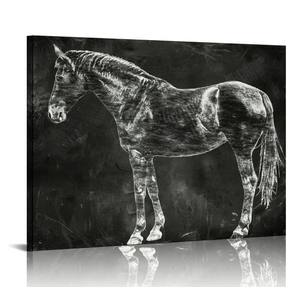 Orinice Farm Animals Art - Unframed - (Chicken, Cow, Horse, Pig, Goat, Sheep) 20x16in