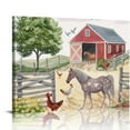 thumbnail image 1 of Orinice  Farm Animals Wall Art Prints Room Decor for Baby, Nursery, and Kids - Watercolor Farmhouse Horse Cow Sheep Pig Home Sweet Home 16x12in, 1 of 6