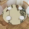 thumbnail image 1 of Orinice Feathers Clock Bird Round Table Cover Stain Resistant Washable 100% Polyester Fiber Indoor Outdoor Kitchen Dining Wedding Parties Tablecloth 38-42, 1 of 8