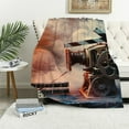 thumbnail image 1 of Orinice Film Projector Warm Lightweight Blanket Soft Fleece Blankets All Seasons Excellent Hand Feel Blanket for Bed Couch Sofa Decor Cow Gifts 50x60in, 1 of 6