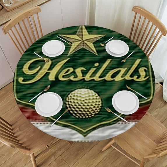 Orinice Flag Round Table Cover Stain Resistant Washable Indoor Outdoor Tablecloth Kitchen Dining Wedding Parties Full Width Single-Sided Printing 100% Polyester Fiber 31-35