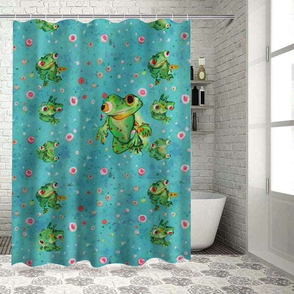 Orinice Flamingo Shower Curtain, Exotic Birds Monstera Leaves Aloha Hibiscus Petals Paradise Tropical Bloom, Cloth Fabric Bathroom Decor Set with Hooks, 60x72