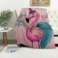thumbnail image 1 of Orinice Flamingo Unicorn Dreams Warm Lightweight Blanket Soft Fleece Blankets All Seasons Super Soft Blanket for Living Rooms Sofa Decor Cow Gifts - Multiple Sizes Available 60x80in, 1 of 6