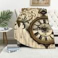 thumbnail image 1 of Orinice Floral Design Steampunk Warm Lightweight Blanket Soft Fleece Blankets All Seasons Decor Cow Gifts Blanket 60x80in, 1 of 6