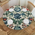 thumbnail image 1 of Orinice Floral Print Round Table Cover Stain Resistant Washable Indoor Outdoor Tablecloth Kitchen Dining Wedding Parties Table Cloth 100% Polyester Fiber 42-46, 1 of 8
