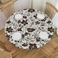 thumbnail image 1 of Orinice Flower Pattern Round Table Cover Stain Resistant Washable Indoor Outdoor Tablecloth Kitchen Dining Wedding Parties Waterproof 100% Polyester Fiber 42-46, 1 of 8