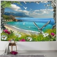 thumbnail image 1 of Orinice Flowers Bird Tapestry Wall Hanging Unique Style Graphic Tapestries Home Decor for Living Room Bedroom Farmhouse Dorm 40x30inch, 1 of 6