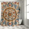 thumbnail image 1 of Orinice Flowery Design Bathroom Decor Set Colorful Luxurious Graphic Print Polyester Fabric Fashion Shower Curtain with Hooks 60x72, 1 of 7