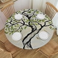 thumbnail image 1 of Orinice Folk Art Round Table Cover Stain Resistant Washable Indoor Outdoor Tablecloth Kitchen Dining Wedding Parties Table Cloth 100% Polyester Fiber 31-35, 1 of 8