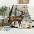 thumbnail image 1 of Orinice Forest Deer Blanket Gifts for Women Adults, Deer Themed Throw Blankets, Soft Cozy Lightweight Deer Plush Throws for Living Room Sofa Couch Home Decor 40x50in, 1 of 6