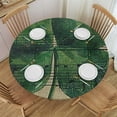 thumbnail image 1 of Orinice Four Leaf Clover Music Notes Round Table Cover Stain Resistant Washable Indoor Outdoor Tablecloth Kitchen Dining Wedding Parties 100% Polyester Fiber 38-42, 1 of 8