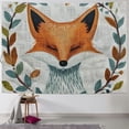 thumbnail image 1 of Orinice Fox Leaves Twigs Graphic Tapestry Wall Hanging for Home Decor, Unique Style for Living Room Bedroom Apartment, Dorm Wall Decor Art, 4 Sizes Available 40x30inch, 1 of 6