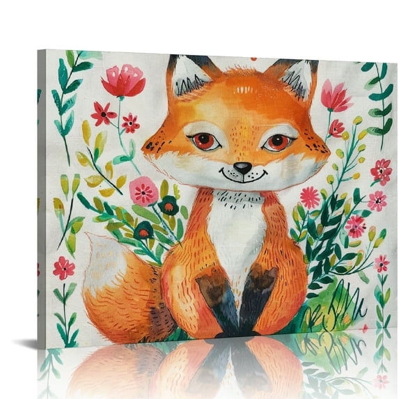 Orinice Fox Plant Annabel Kidston Fine Art Aesthetic Poster & Print Wall Painting for Home Decor 16x12in