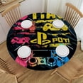 thumbnail image 1 of Orinice Gaming Round Table Cover Stain Resistant Washable Indoor Outdoor Tablecloth Kitchen Dining Wedding Parties Waterproof Fabric 100% Polyester 31-35, 1 of 8