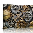 thumbnail image 1 of Orinice Gears Clock Face Steampunk Fine Art Aesthetic Poster & Print Wall Painting for Classroom Office Decor 16x12in, 1 of 6