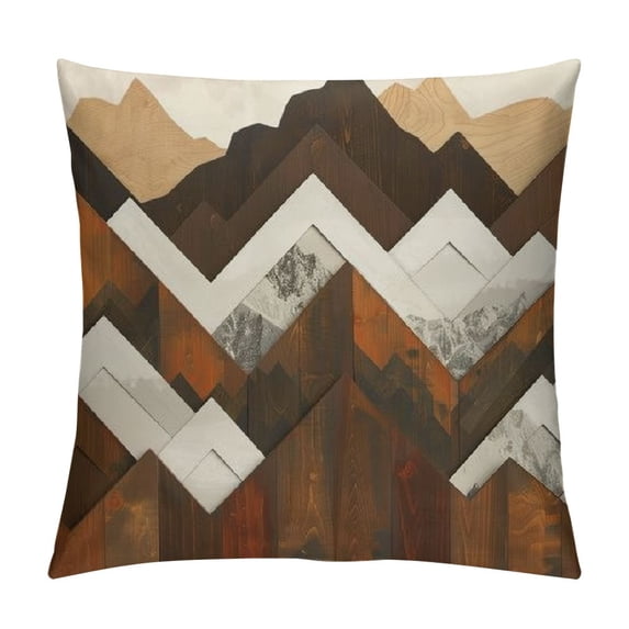 Orinice Geometric Abstract Art Decorative Throw Pillow Cover for Home Couch Living Room Bed Sofa, Car, and Bedroom - Durable Cotton Linen Fabric - 1PC 20x20in