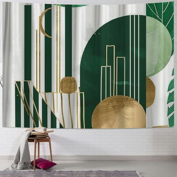Orinice Geometric Abstract Art Tapestry Wall Hanging Unique Style Graphic Tapestries Home Decor for Living Room Bedroom Dorm 40x30inch