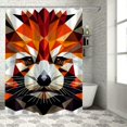 thumbnail image 1 of Orinice Geometric Style Bathroom Decor Set with Hooks, Colorful Luxurious Graphic Print Polyester Fabric Shower Curtain Set, Chic Modern Design 69x72, 1 of 7