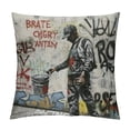 thumbnail image 1 of Orinice Graffiti Art Graphic Decorative Pillow Cover for Home Couch Living Room Bed Sofa, High-Quality, 1PC 20x20in, 1 of 5
