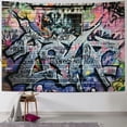 thumbnail image 1 of Orinice Graffiti Paint Tapestry Wall Hanging Unique Style Graphic Tapestries Home Wall Decor Art Living Room Bedroom Farmhouse Dorm 60x50inch, 1 of 6
