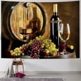 thumbnail image 1 of Orinice Grapes Wine Barrel Tapestry Wall Hanging Unique Style Graphic Tapestries Home Wall Decor Art for Living Room Bedroom Farmhouse Dorm 40x30inch, 1 of 6