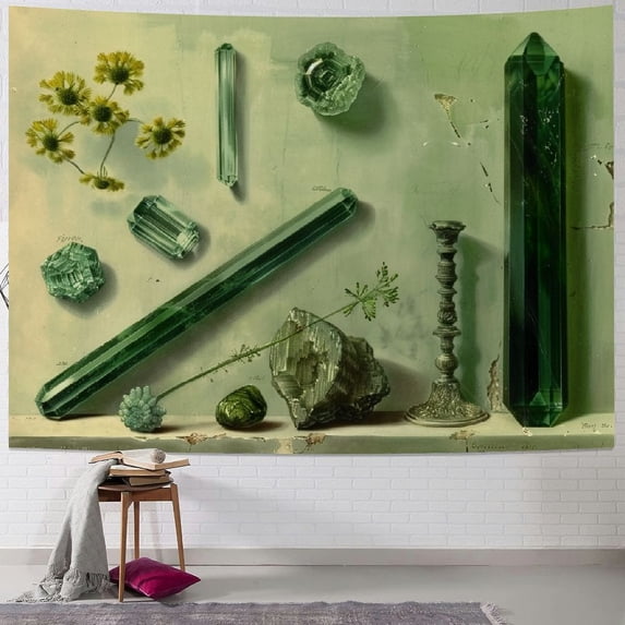 Orinice Green Items Tapestry Wall Hanging Unique Style Graphic Tapestries for Home Decor Living Room Bedroom Farmhouse Dorm Apartment 40x60inch