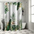 thumbnail image 1 of Orinice  Green Turtleback Leaf Shower Curtain Plant Tropical Shower Curtain for Bathroom Set Abstract Banana Leaf Palm Tree Nature Fabric Waterproof Shower Curtain for Bathtub Decoration  69x72, 1 of 7