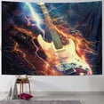 thumbnail image 1 of Orinice Guitar Lightning Stars Tapestry Wall Hanging Unique Style for Home Wall Decor Art Living Room Bedroom Apartment Farmhouse Dorm 40x30inch, 1 of 6
