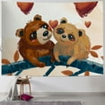 thumbnail image 1 of Orinice Hearts Cute and Funny Tapestry Wall Hanging Unique Style Graphic Tapestries Home Wall Decor Art Living Room Bedroom Apartment Farmhouse Dorm 60x50inch, 1 of 6