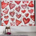 thumbnail image 1 of Orinice Hearts Envelopes Intricate Detail Tapestry Wall Hanging Unique Style for Home Wall Decor Art Living Room Bedroom Apartment Farmhouse Dorm Decoration 40x30inch, 1 of 6